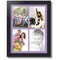 ArtToFrames Collage Photo Picture Frame with 4 - 5x7 inch Openings, Framed in Black with Over 62 Mat Color Options and Regular Glass (CSM-3926-2153)
